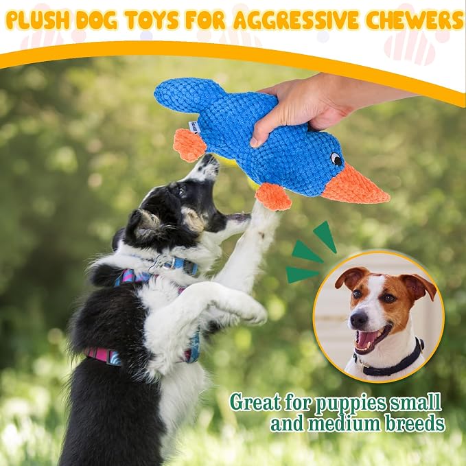 Vitscan Squeaky Dog Toys for Aggressive Chewers Small Medium Large Breed