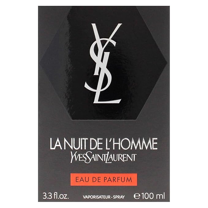 Yves Saint Laurent La Nuit De Lhomme Eau De Parfum Spray For Men (New 2019 Launch), 3.3 Ounce