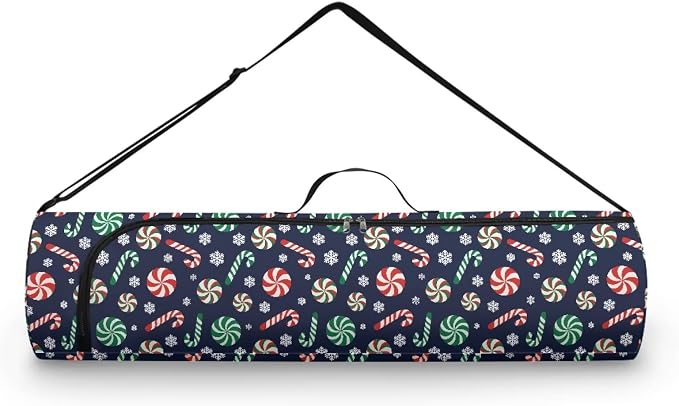 Yoga Mat Bag with Adjustable Shoulder Strap and Handle Zipper, 30in Wide x 6.3in Diameter for Yoga Mat Storage