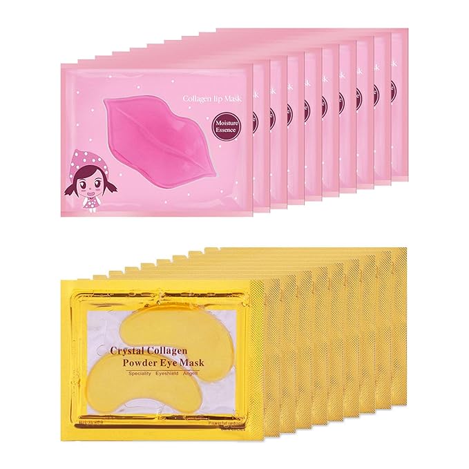 20 Pairs Lip Mask & Eye Mask, Under Eye Patches, Lip Mask Skincare, Bridesmaid Gifts, Party Supplies, Gifts for Women, Bulk Gifts for Women, Girl Stuff, Bachelorette Party Favors, Mothers Day Gifts