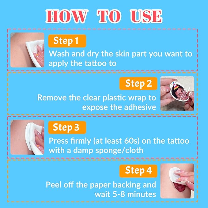 Easycosy Custom Temporary Tattoos with Photos, Personalized Funny Face Temporary Tattoos for Adult, Customize Photo Logo Party Favors Tattoos You Want, set of 15