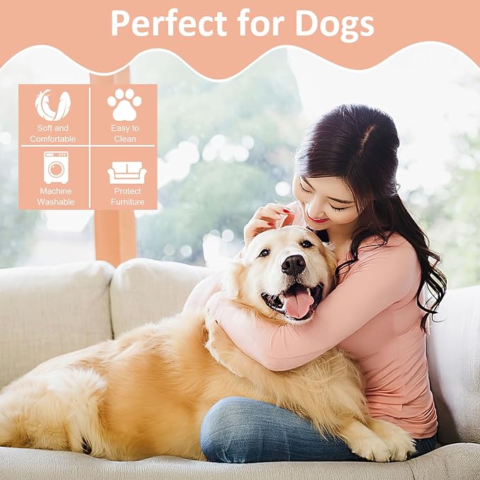 Dog Blankets for Medium Dogs, Cat, Premium Soft Dog Blankets for Small Dog | Washable, Puppy Blanket Dogs Essentials for Puppies (1, Brown, 41" x 30")