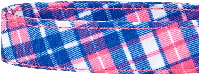 Blueberry Pet 4 Patterns Multiple Hues Scottish Plaid Style Adjustable Tie Dog Collar, Small, Neck 12"-16"
