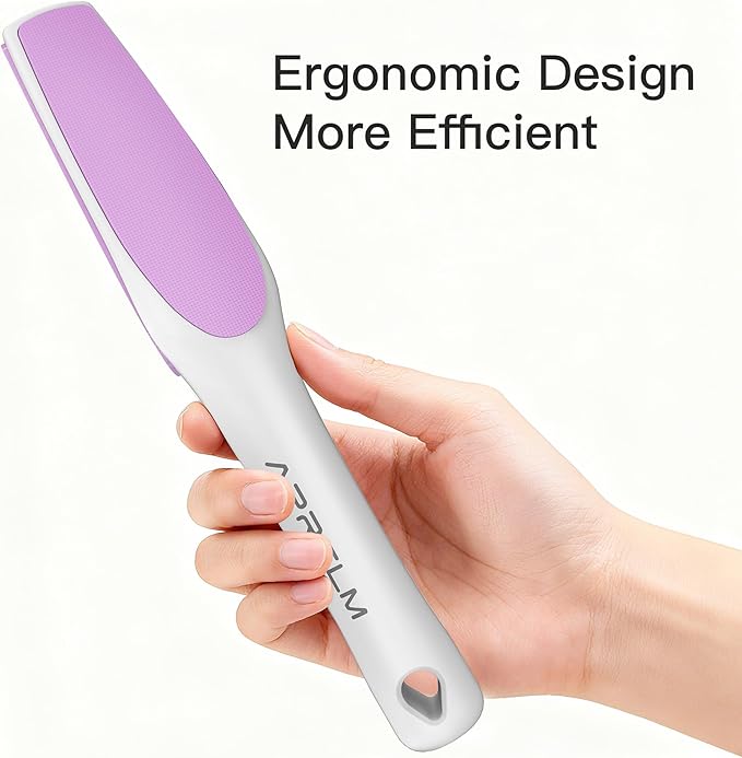 AprElm 3-Sided Nano Glass Foot Callus Remover, Professional 3-in-1(Coarse, Medium, Fine) Foot File, Pedicure Tools for Feet Hard Skin Smooth Polishing (Pink)