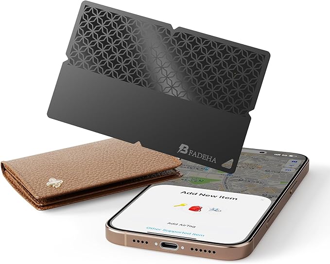 2026 Apple MFi Certified Wallet Tracker Smart Card for Find My | Ultra Thin Air Tracker Tag for Travel, 5 Years+ Staying Power, IP69 Waterproof, Key Finder & Item Locator for Bags, Passport