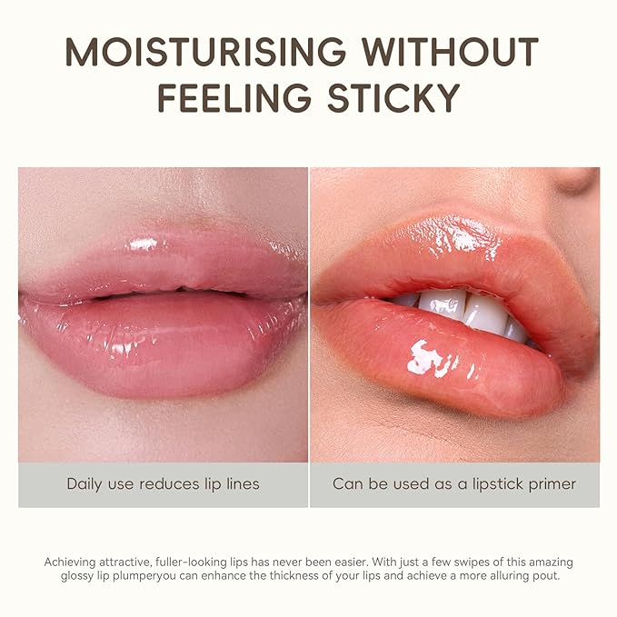KISSIO PLUMP Lip Plumper,Maximum Plump with Ginger and Peptides,Extreme Lips Plumper,Hydrating,Lip Plumping,Lip Lines Care,Lips Gloss,0.3 fl oz,Master