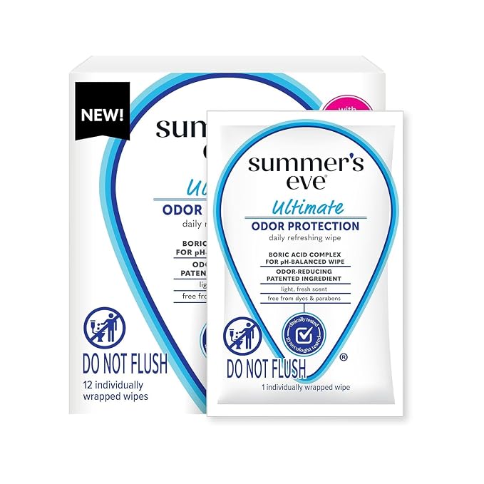 Summer’s Eve Ultimate Odor Protection Feminine Care Set, Wash, Wipes & Freshening Spray, with Boric Acid Complex, pH Balanced, 15 Ounce Wash, 12 Count Wipes, 2 Ounce Spray (Variety Pack of 6)