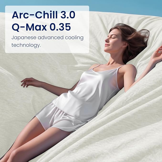 Cooling Blanket Throw 50"x70" for Hot Sleepers Summer Blanket | Absorbs Heat Cold Summer Blanket for Night Sweats & Menopause Q-Max>0.5 Lightweight Breathable Soft Double-Side Cooling