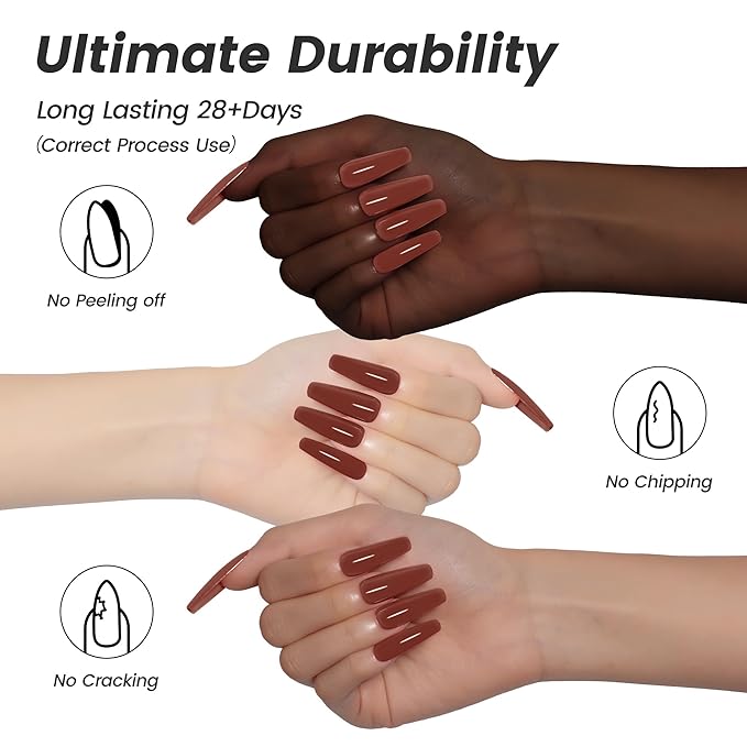 YTD Likomey Van Dyke Brown Gel Nail Polish,15ml Salon Home DIY Nail Art Manicure and Pedicure Fall Winter Soak Off UV Color Varnish,CS217