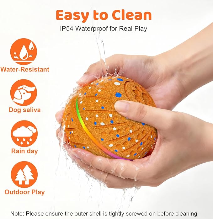 Smart Interactive Dog Toys Ball for Aggressive Chewers Medium Large,E-TPU