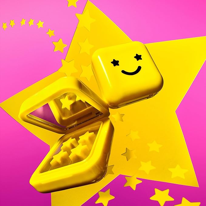 Starface Hydro-Star® Hydrocolloid Pimple Patches + Big Yellow Compact (32 ct) and Hydro-Star® Hydrocolloid Patches with Salicylic Acid + Big Blue Compact (32 ct), Shrink Spots, Absorb Fluid, 2-Pack