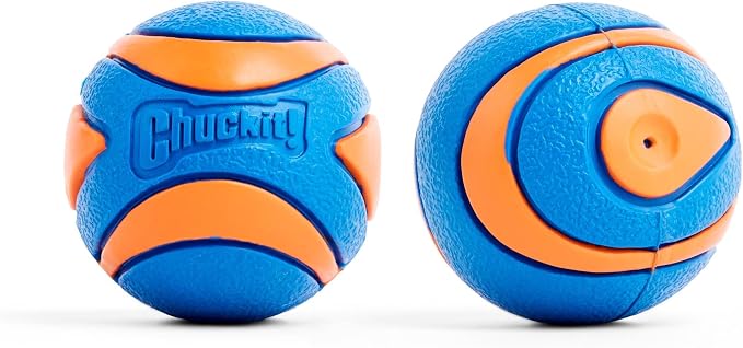 Chuckit! Ultra Squeaker Fetch Balls for Dogs, Floats, Medium 2.5in, 2 Pack