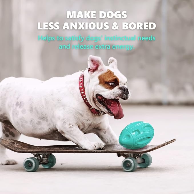 EASTBLUE Dog Toys for Aggressive Chewers, Indestructible Squeaky Football