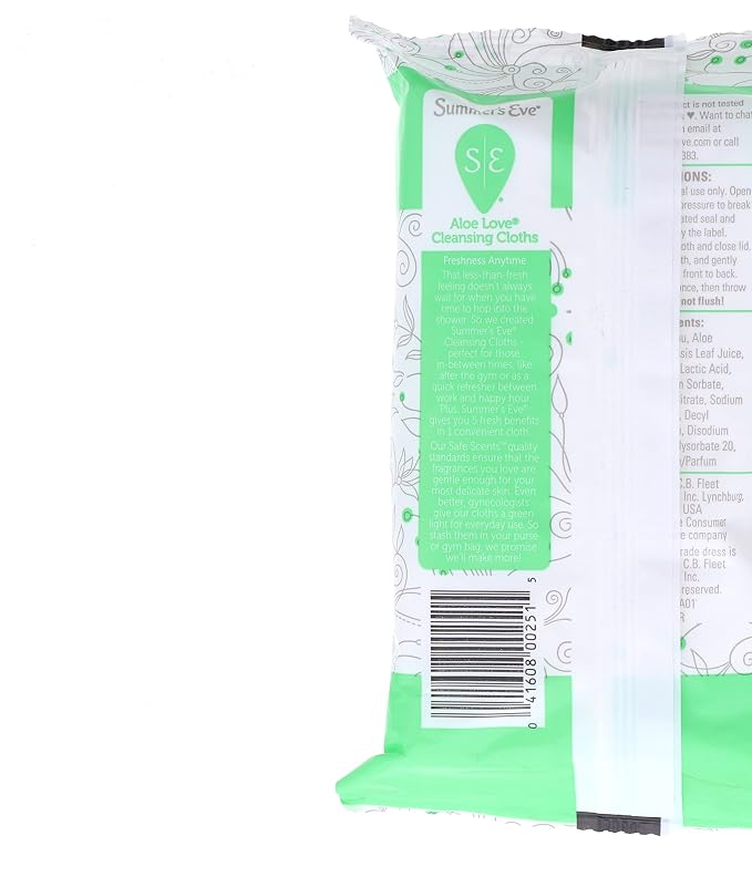 Summer's Eve Cleansing Cloths Aloe Love
