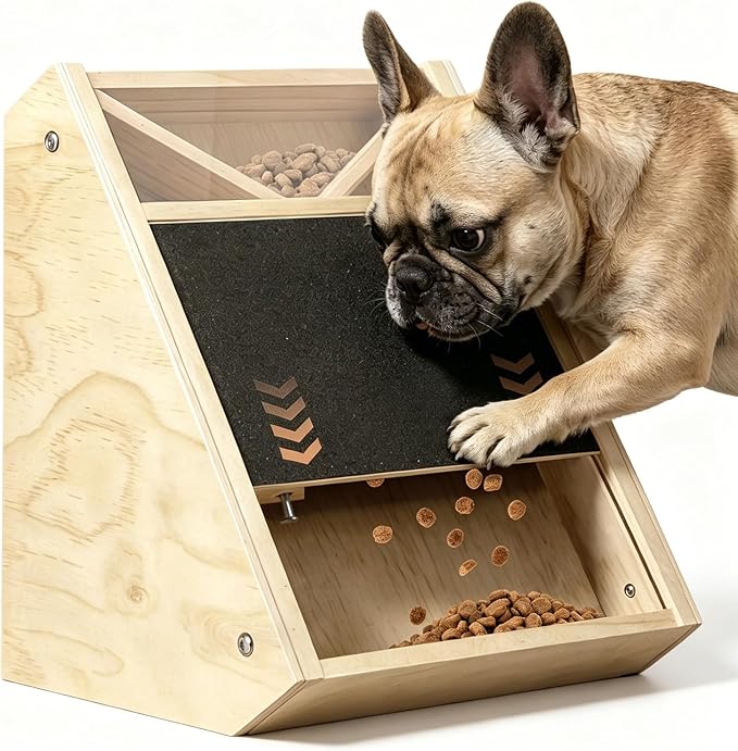 Dog Nail Scratch Board with Treat Box and Replaceable Sandpaper