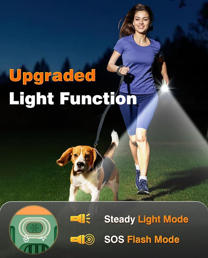 2026 Upgraded Smart Display Anti Barking Device for Dogs, 3X Dog Bark Deterrent Devices Bark Control with Screen & Flashlight, Rechargeable Dog Barking Silencer Portable for Indoor & Outdoor Use