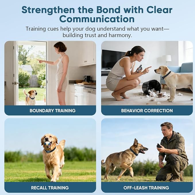 Shock Collar for Dogs, Dog Training Collar with Remote,3 Training Modes
