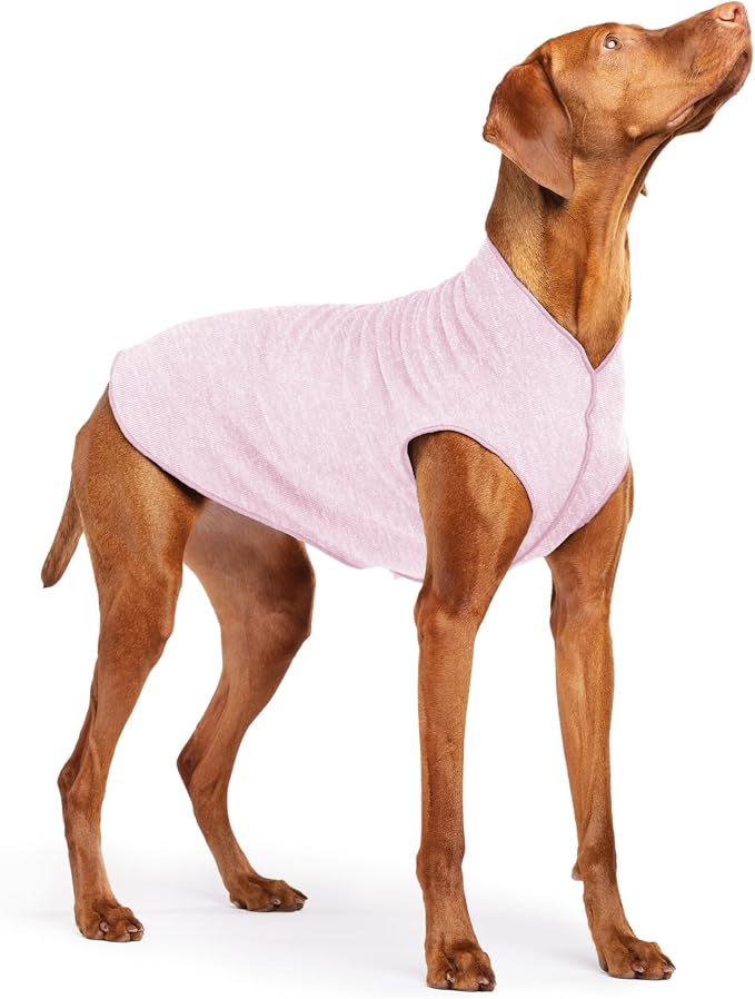 Goldpaw Dog Sun Shirt with UV Protection - Lightweight, Cooling Sun Protection Clothing for Dogs - Reduce Heat Absorption - Pet Clothes Made in the USA - Machine Washable - Size 18 - Pink Lemonade