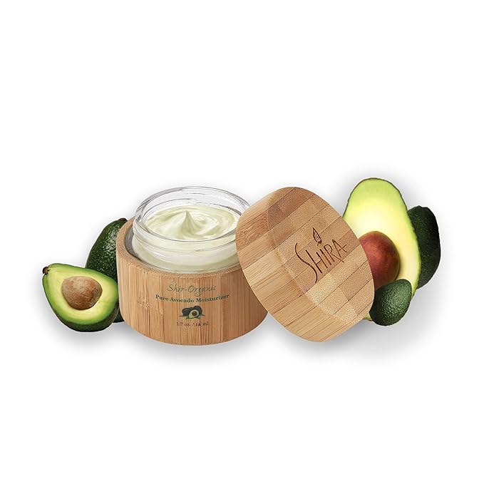 Shira Organic – Face Essentials Combo Of Avocado moisturizer (15ml) Sets, Blueberry night cream, Pomegranate Toner 89ml, Mango Butter Mask, Coconut Oatmeal Cleanser (89ml), Skin Care Essentials