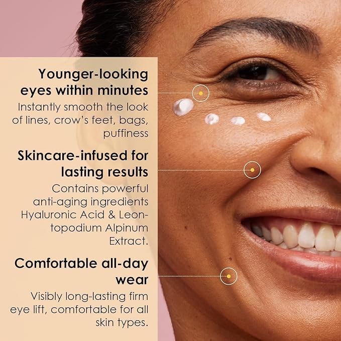 Instant Temporary Eye Tightener: Eye Tightener cream Reduces Under Eye Bags, Dark Circles & Puffiness, Anti Aging Fine Lines, Firm That Delicate Skin Under Your Eyes 0.85 OZ