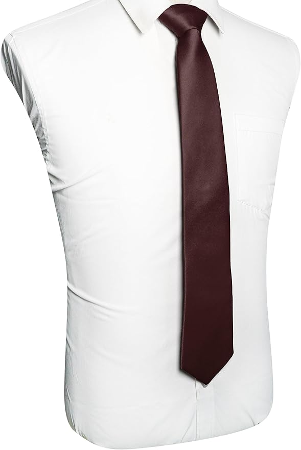 JEMYGINS Solid Color Tie Mens Necktie for Business and Wedding