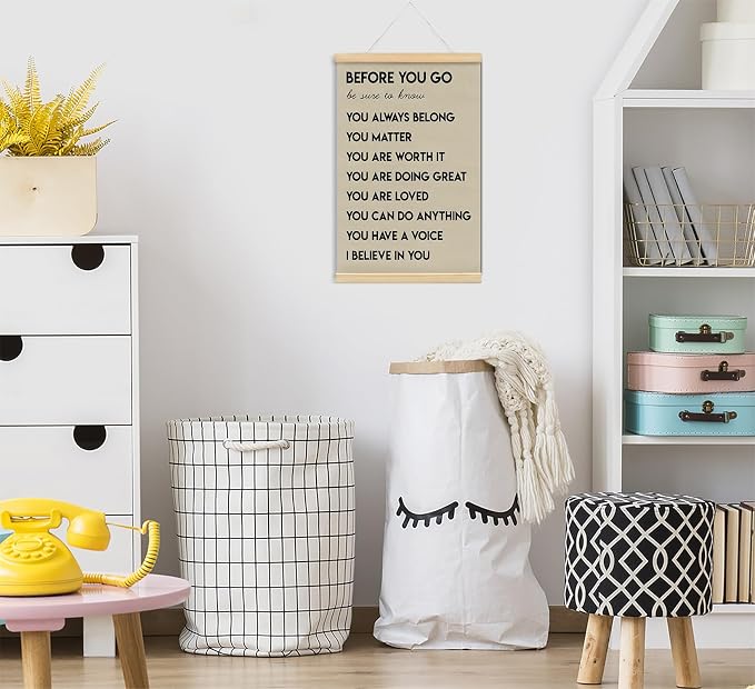 foedor Affirmations Mental Health Posters Playroom Wall Decor,16x24 Inch | Positive Wall Sign Decor Posters for Health Office, Inspirational Wall Art for Office Bedroom Kids Playroom Wall Decor