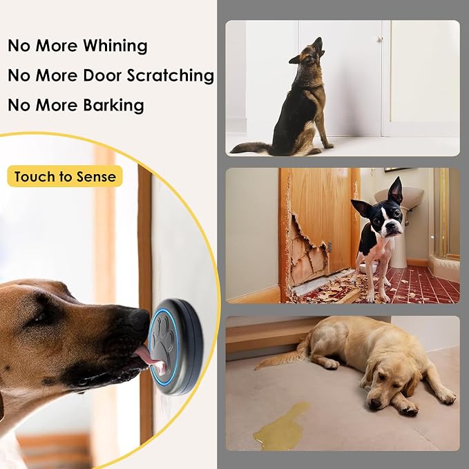 FullHouse Dog Doorbell for Potty Wireless Doggy Bell Training to Go Outside | Waterproof Touch-Sensitive Button, for Puppy Doggie Pets, Over 1000 feet Range