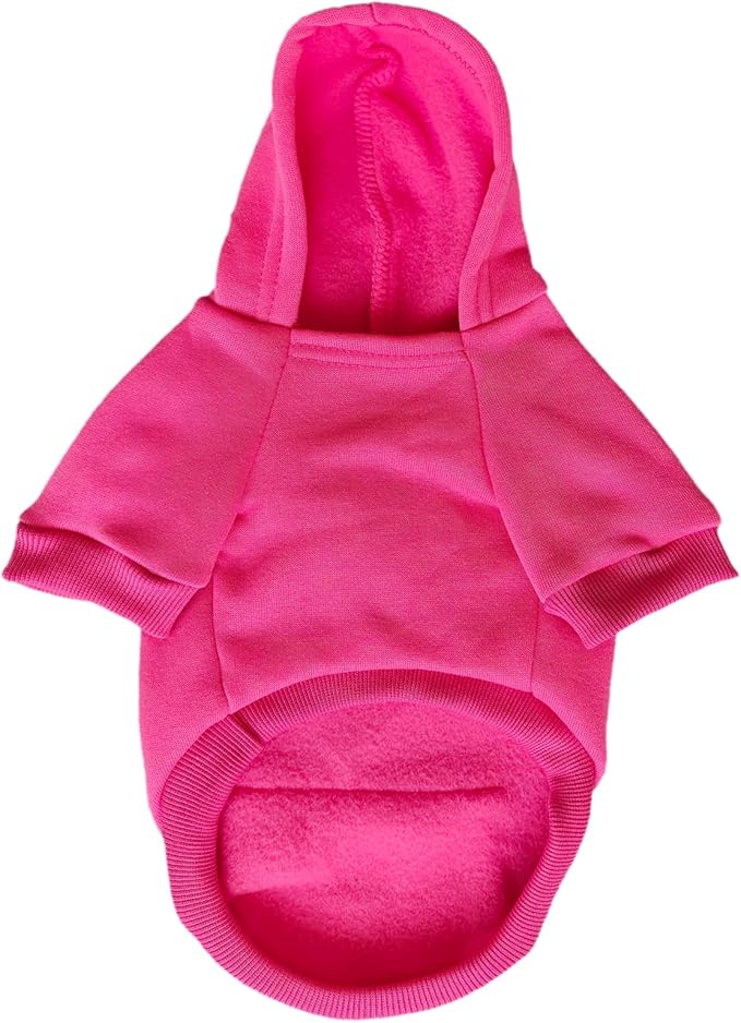 Soft Dog Hoodies for Small Dogs, Warm Fleece Puppy Clothes with Pocket | Jecikelon cold weather coat, cute puppy costume, breathable sweatshirt for dogs girl & boy, machine washable, easy on & off