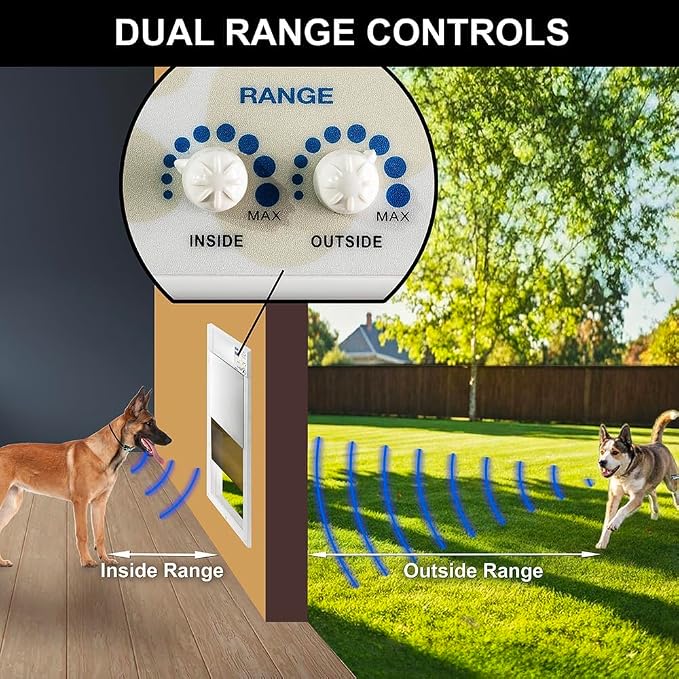 Genuine Power Pet® Automatic Pet Door, Large Wall Mount, Factory Refurbished, High Tech Pet® Certified, Full Warranty, Pet Operated, Dead-Bolt Security, Air-Tight, Quick, Quiet, USA Assembly & Service