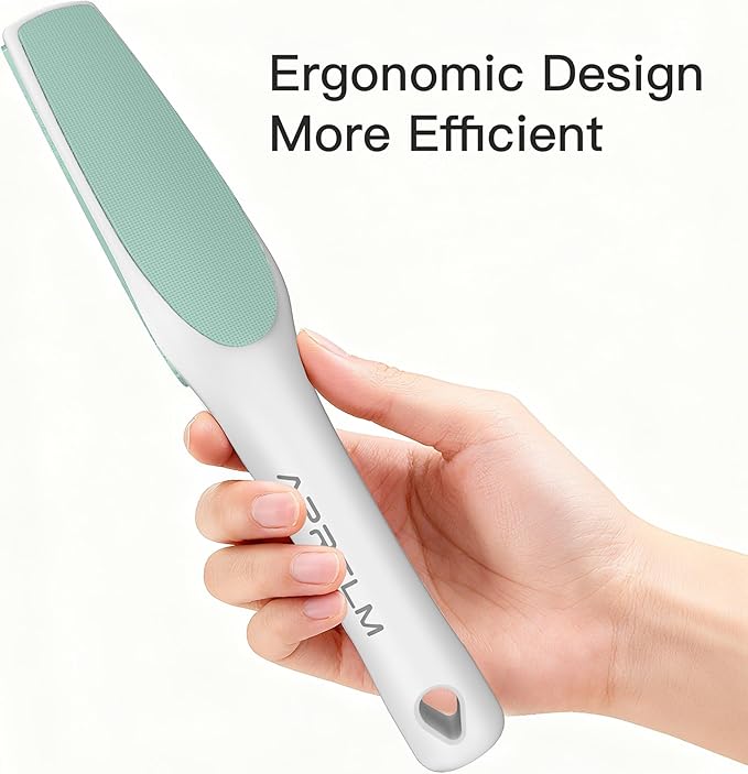AprElm 3-Sided Nano Glass Foot Callus Remover, Professional 3-in-1(Coarse, Medium, Fine) Foot File, Pedicure Tools for Feet Hard Skin Smooth Polishing (Turquoise)