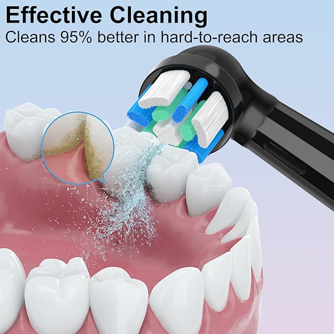 iO Replacement Heads Compatible with Oral b iO 2/3/4/5/6/7/8/9/10 Series Electric Toothbrush,Gum Care Toothbrush Head Compatible with Oral b iO Replacement Heads