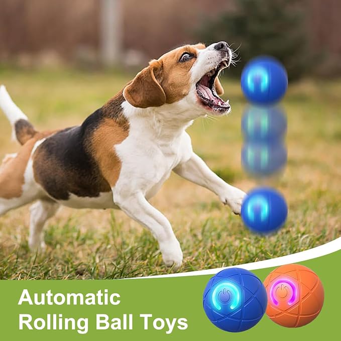 2 Pack Smart Interactive Dog Shaky Ball Toys, Pet Bounce Ball