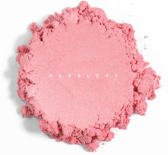 MARBLERS Pink Mica Powder [Pink] 4oz (113g) | Cosmetic Grade | Epoxy Resin Pigment | Dye | Non-Toxic, Vegan, Cruelty-Free | Lip Gloss, Nails, Body Butter, Bath Bomb, Candle & Soap Making