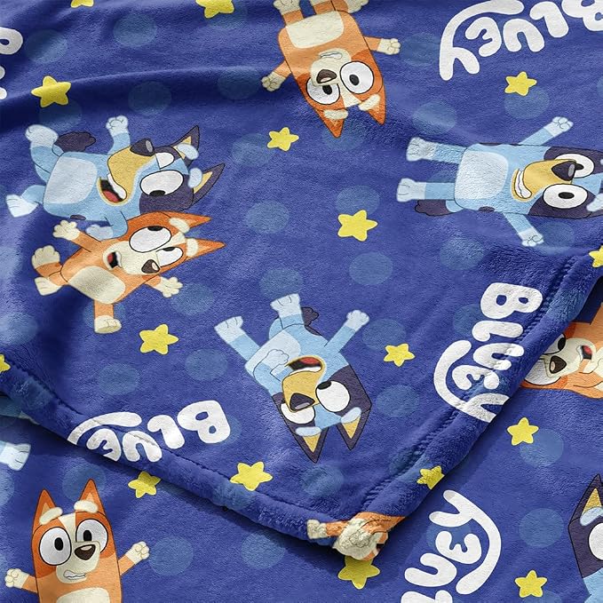 Northwest Bluey More Bluey Fun Hugger Pillow & Silk Touch Throw Blanket Set, Dog Stuffed Plush, 50x60 inch Blanket and 11 inch Plushie
