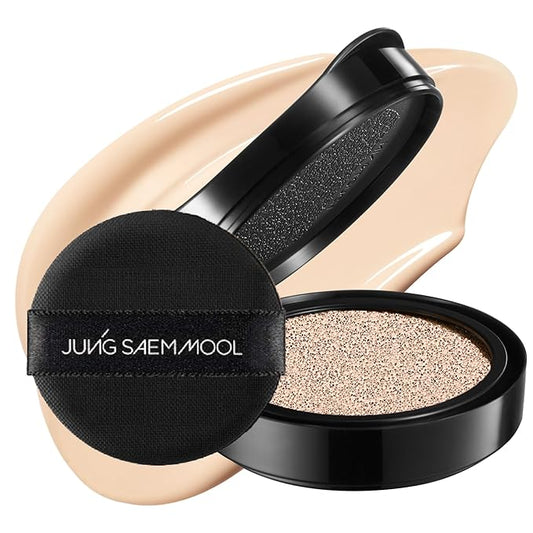 JUNG SAEM MOOL Essential Skin Nuder Cushion Refill | Natural Finish, Buildable Coverage Cushion Foundation by Korean Makeup Artist (Refill Only, 0.49 Fl Oz, SPF 50), 17 Fair Pink