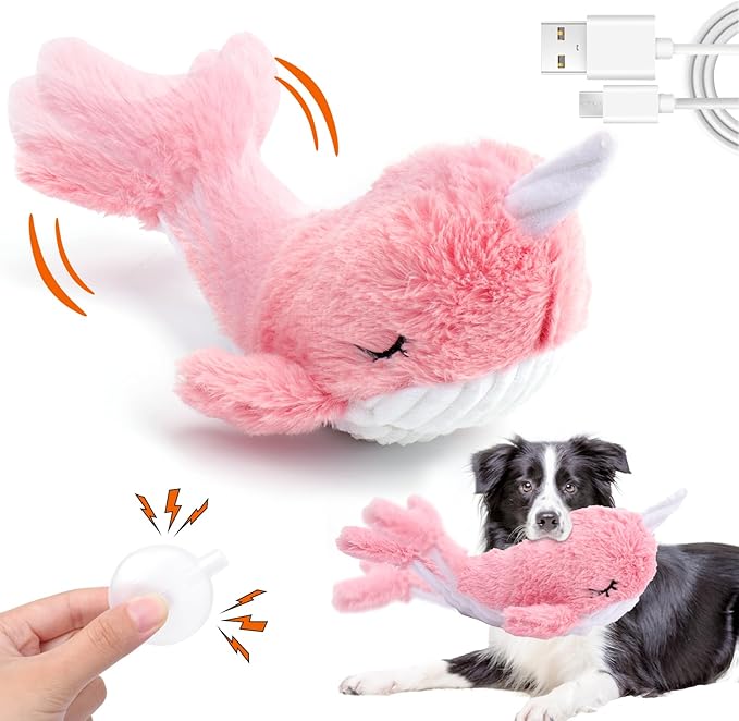 Mity rain Interactive Dog Toys Whale