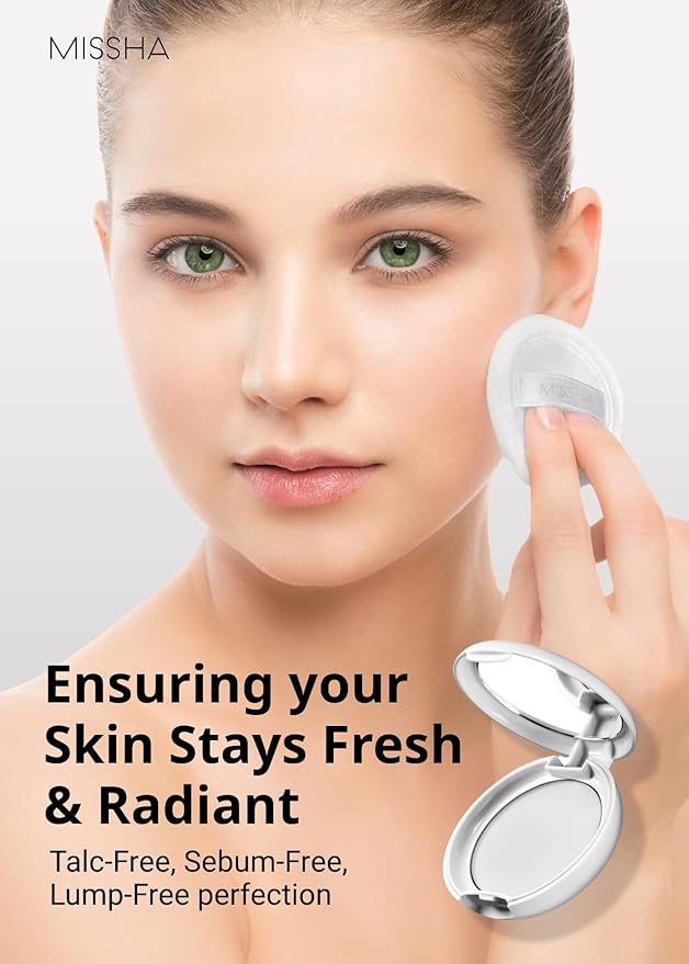 MISSHA Airy Pot Pressed Translucent Powder Pact 5g I Make Up Finishing Setting Powder For a Natural Matte Finish