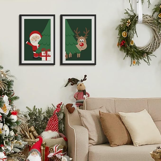 upsimples 13x19 Picture Frame, Gallery Wall Frames Set of 5, Black | Poster Frame Collage Wall Decor, 11x17 Picture Frame with Mat for Family, Baby, Hallway, Christmas