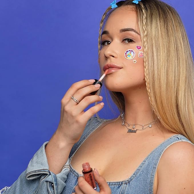 Palladio Hydrating Lip Oil Infused with Hyaluronic Acid, Non-Sticky Formula, Subtle shine with tinted sheer color, liquid lipstick, prevents chapped lips, Vegan & Cruelty-Free | 0.13 Oz. (NOT!)