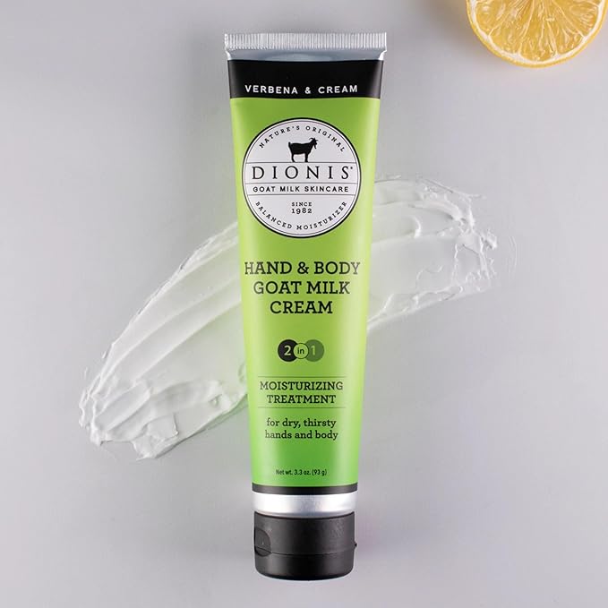 Dionis Goat Milk Hand & Body Cream Verbena & Cream 3.3oz (Pack of 1)