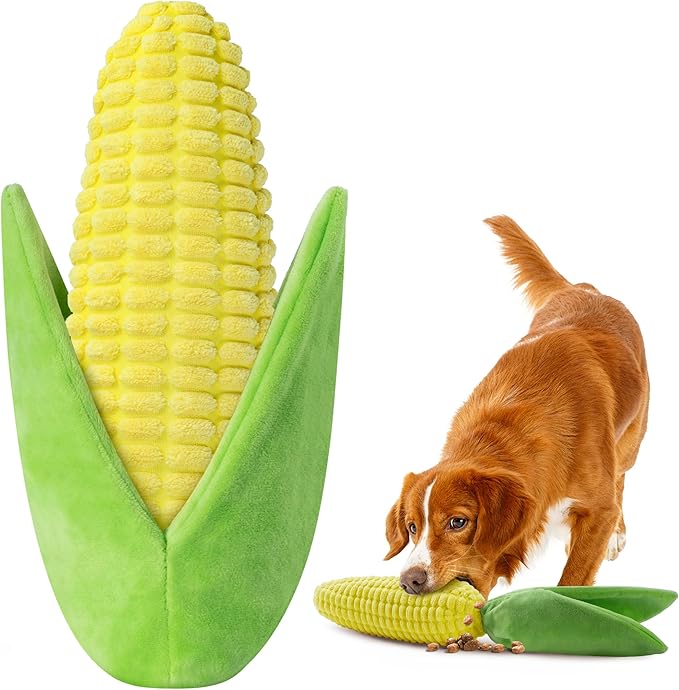 Vitscan Tough Corn Dog Toys for Aggressive Chewers Small Medium Large Breed