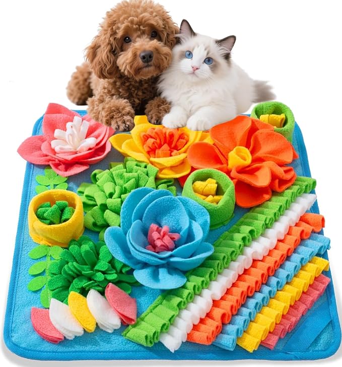 Snuffle Mat for Dogs, 15.4in Felt Wool for Small/Medium Pet Puzzle