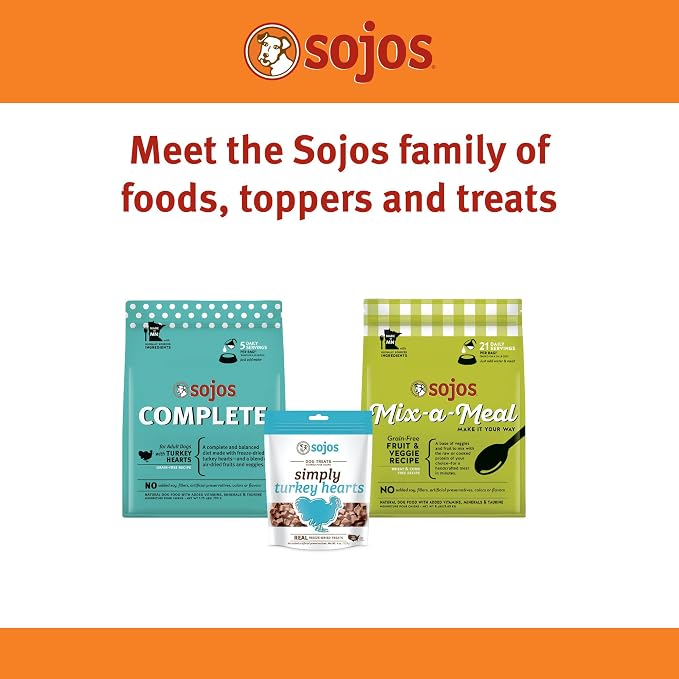 Sojos Complete Freeze Dried Raw Adult Dry Dog Food, Grain Free, Natural, Beef Recipe, 1.75 lb Bag