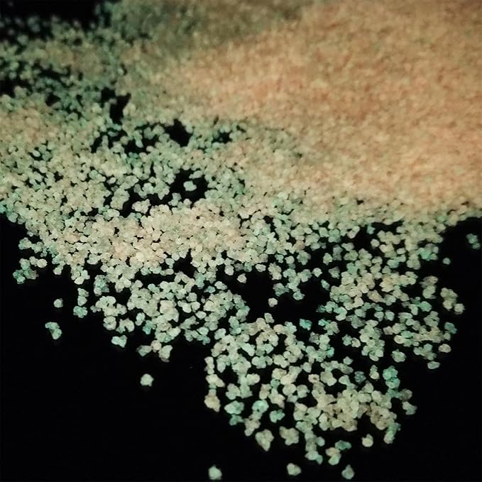 TWINKLING Glow in The Dark Crushed Glass, Broken Glass Glitter, Glow in The Dark Stones Gems Chips for DIY Resin Art Epoxy Crafts, Nail Art, Jewelry Making, Geode Painting, 0.85mm(100g) (Pink)