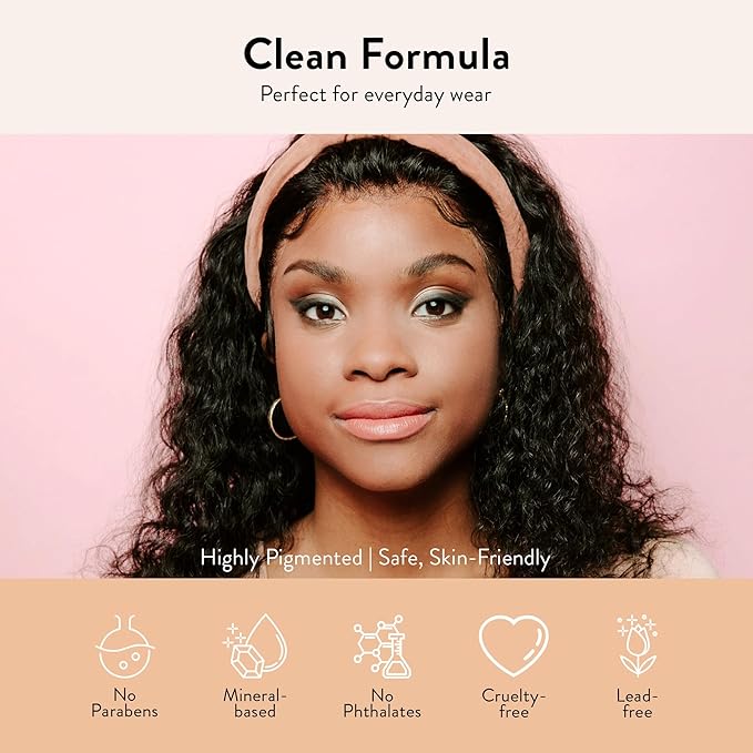 Juwel Cosmetics Eye Shadow Palette, Talc-Free Highly Pigmented Pressed Powder, Eye Makeup Palette that Blends Perfectly, 5 Shades of Paraben-Free and Sulfate-Free Eyeshadow, Hidden Gems