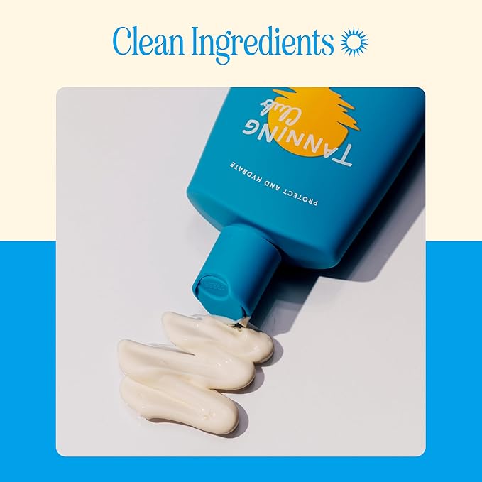Tanning Club - Everyday Sunscreen - SPF 30 Lightweight Sunblock Lotion for Face and Body - Hyaluronic Acid, Aloe, and Coconut Oil - Water and Sweat Resistant (80 Minutes) - 150 ml