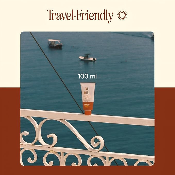 Tanning Club Tan De Soleil 2-Pack – SPF 6 Sun Tanning Lotion (100 ml each) – Hydrating Orange Tanning Balm with Shea & Cocoa Butter for an Instant Glow & 80-Minute Water-Resistant Sun Care
