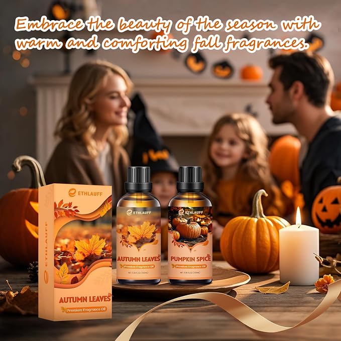 Huckleberry Harvest Essential Oil, 100ml Fall Essential Oil for Diffusers for Home, Autumn Scented Oils for Candle & Soap Making, Bath Bombs, Massage - 3.38FL.OZ