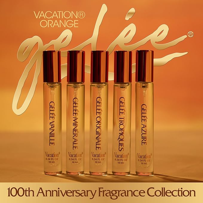 VACATION Orange Gelée 100th Anniversary Fragrance Collection — Limited-Edition Five-Piece Eau de Toilette Set | Developed with ARQUISTE Parfumeur | Five Unique Scent Profiles