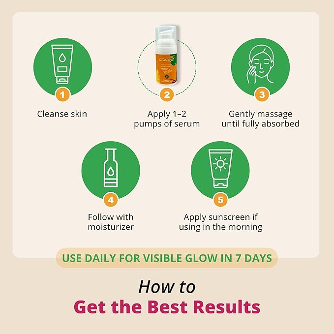 Vitamin C Serum 15% for Face with 3-O-Ethyl Ascorbic Acid, Niacinamide & Ferulic Acid – Dark Spot Corrector, Brightening & Anti-Aging Facial Serum, Fragrance Free